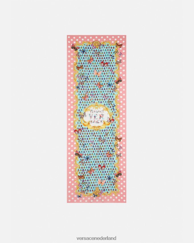 Versace vlinders zijden sjaal vrouwen afdrukken accessoires J2T4F4895