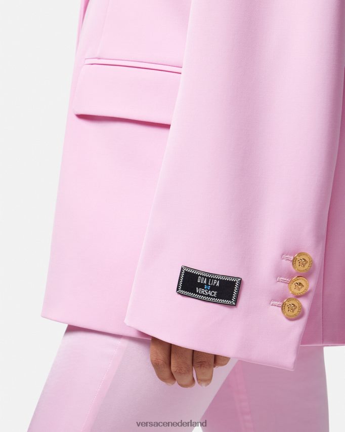 Versace Oversized blazer van Medusa vrouwen roze kleding J2T4F4105