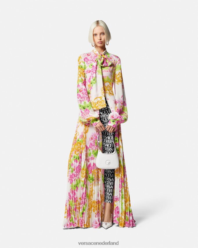 Versace all-over legging vrouwen zwart en afdrukken kleding J2T4F4211