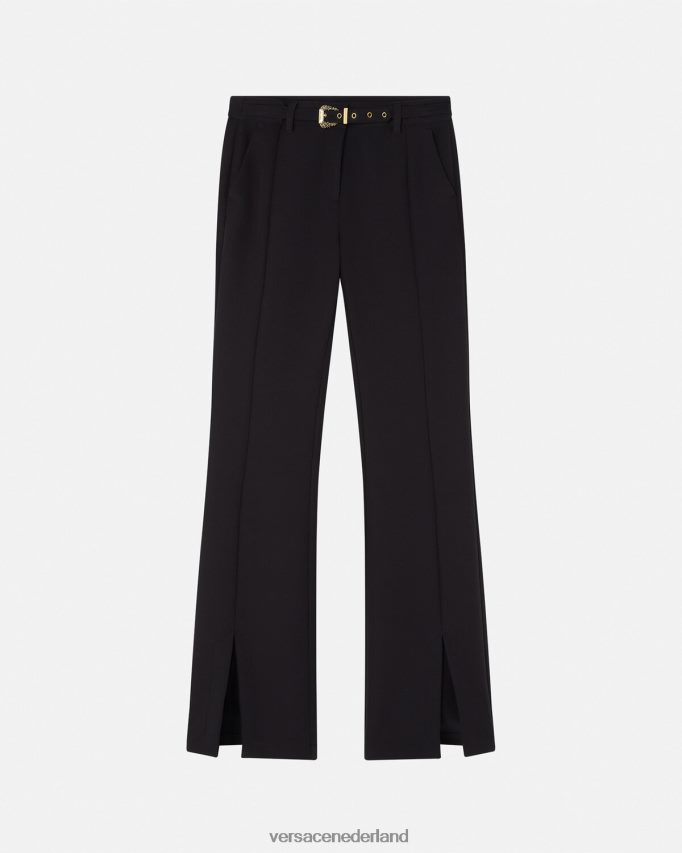 Versace barokke couture1 broek met gesp vrouwen zwart kleding J2T4F42247