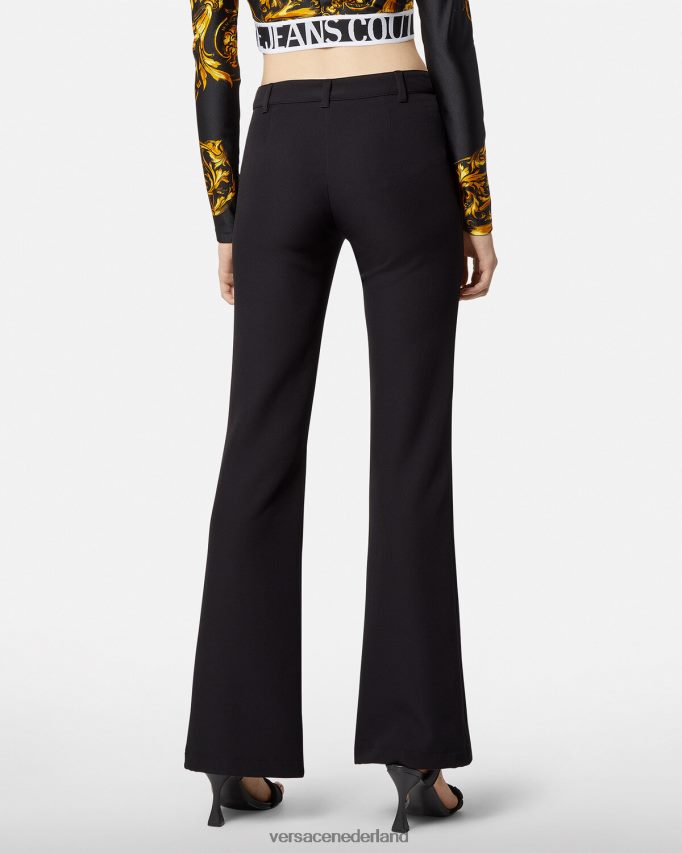 Versace barokke couture1 broek met gesp vrouwen zwart kleding J2T4F42247