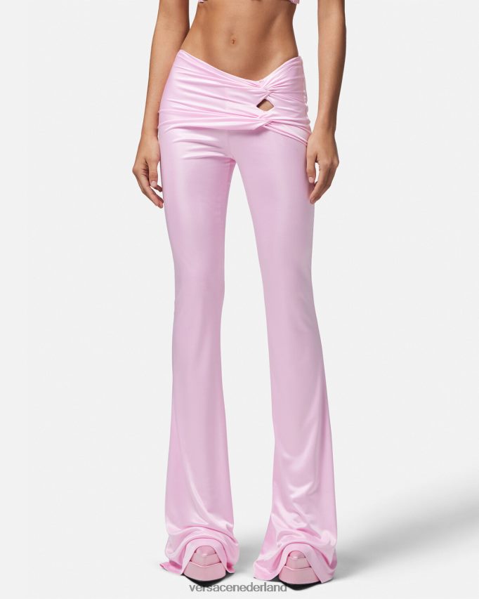 Versace geknoopte uitlopende broek vrouwen één kleur kleding J2T4F4122