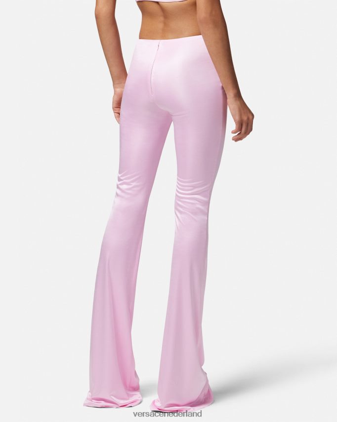 Versace geknoopte uitlopende broek vrouwen één kleur kleding J2T4F4122