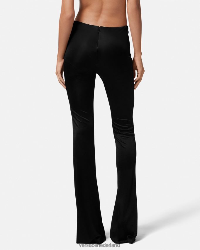 Versace geknoopte uitlopende broek vrouwen één kleur kleding J2T4F4190
