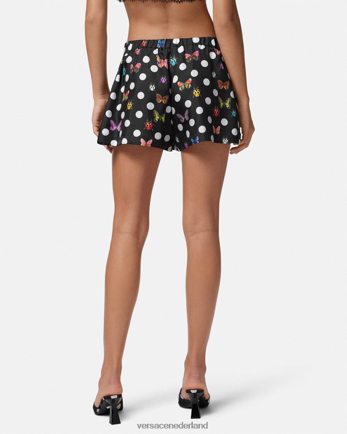 Versace vlinders zijden shorts vrouwen afdrukken kleding J2T4F4189