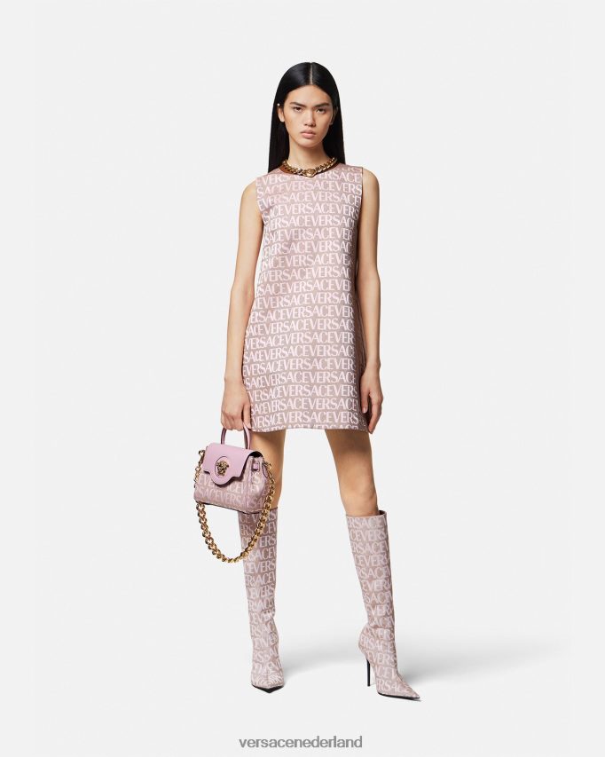 Versace all-over mini-jurk vrouwen roze & print kleding J2T4F426