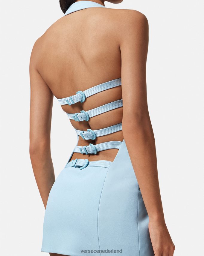 Versace mini-jurkje met vestje vrouwen één kleur kleding J2T4F415