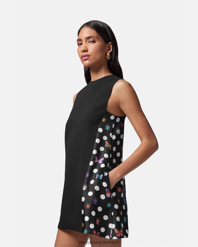 Versace mini-jurkje met vlinders vrouwen één kleur kleding J2T4F43