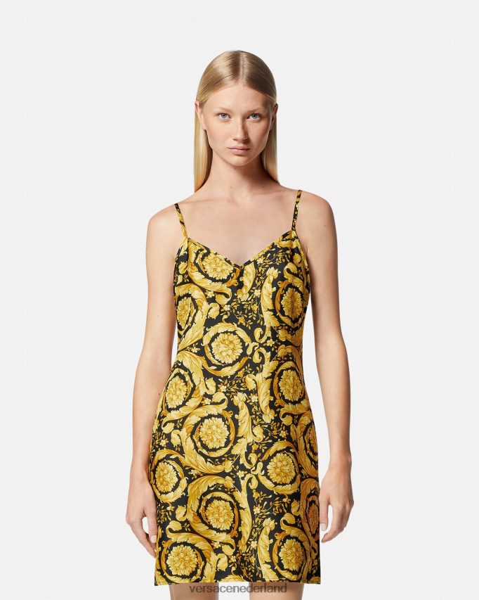 Versace Barocco zijden pyjamaslip vrouwen afdrukken ondergoed en strandkleding J2T4F41029