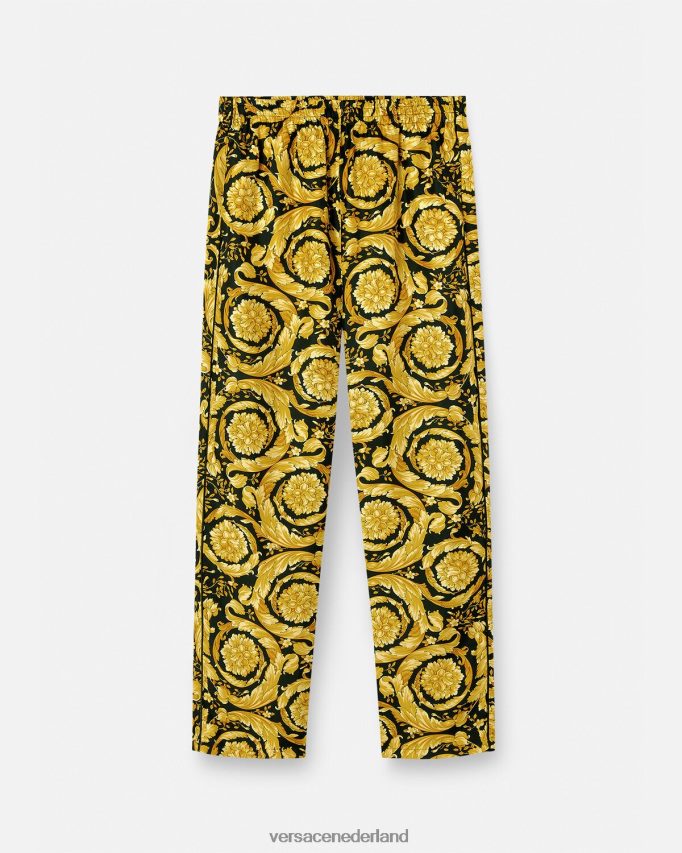 Versace Zijden pyjamabroek met barokprint vrouwen afdrukken ondergoed en strandkleding J2T4F41026