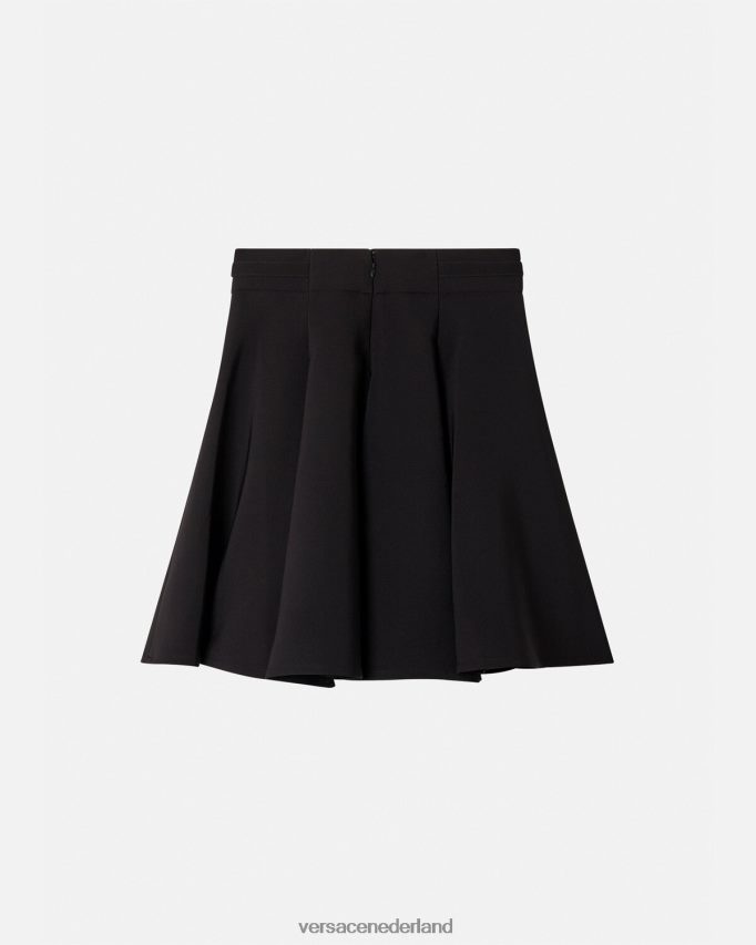Versace barokke couture rok met gesp vrouwen zwart kleding J2T4F42252