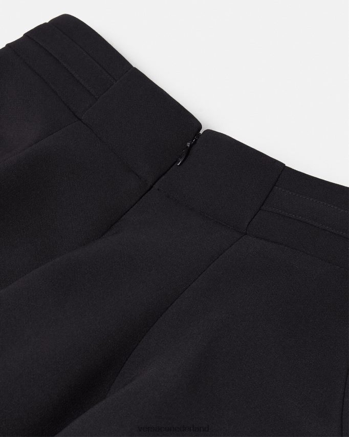 Versace barokke couture rok met gesp vrouwen zwart kleding J2T4F42252