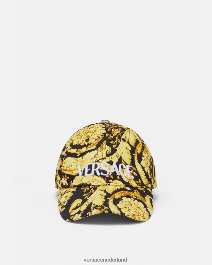 Versace Baseballpet met Barocco-logo vrouwen afdrukken ondergoed en strandkleding J2T4F41209