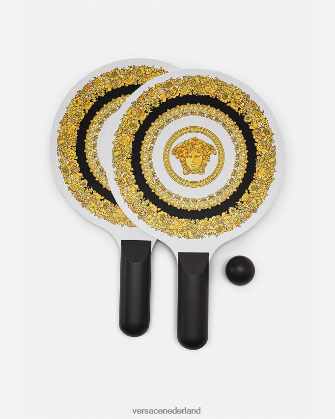 Versace Crete de fleur strandracketset vrouwen zwart ondergoed en strandkleding J2T4F41204