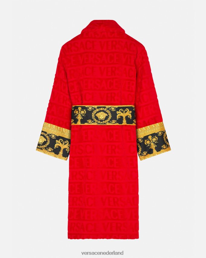 Versace Ik barokke badjas vrouwen rood ondergoed en strandkleding J2T4F41092