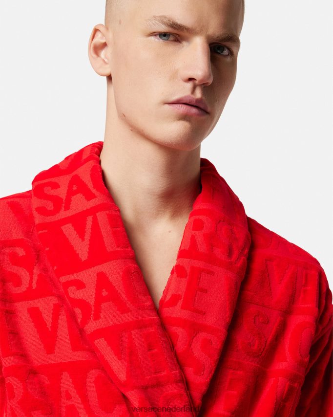 Versace Ik barokke badjas vrouwen rood ondergoed en strandkleding J2T4F41092