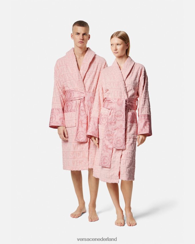 Versace Ik barokke badjas vrouwen roze ondergoed en strandkleding J2T4F41095