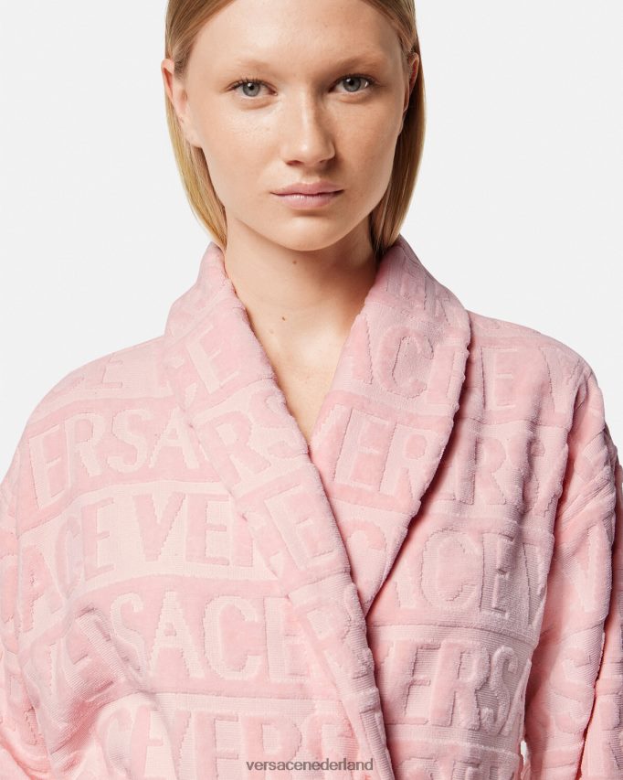 Versace Ik barokke badjas vrouwen roze ondergoed en strandkleding J2T4F41095