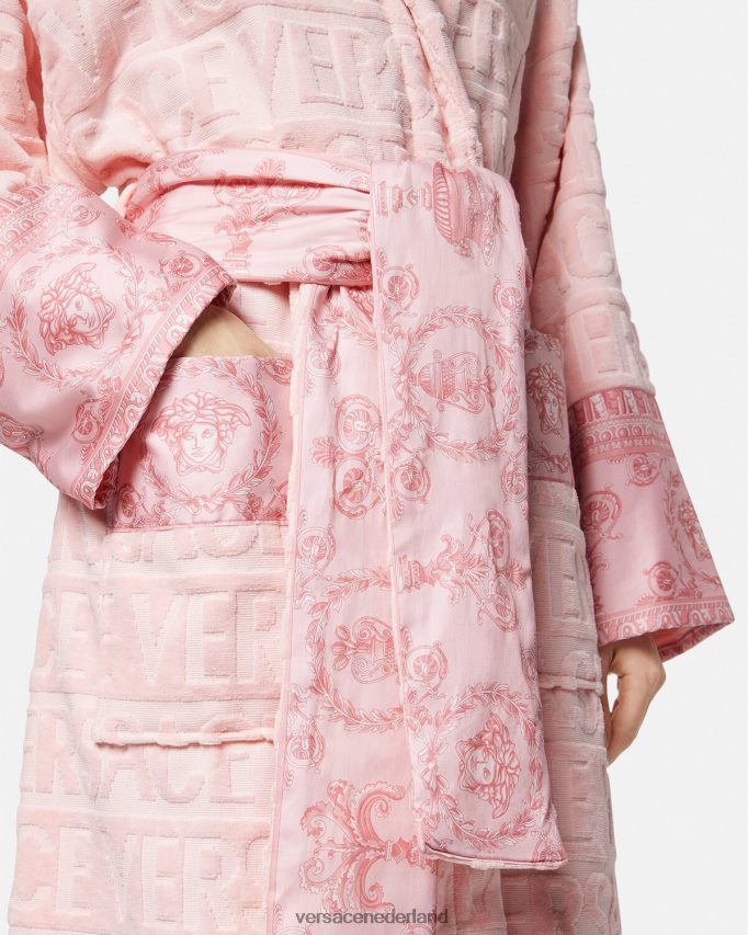 Versace Ik barokke badjas vrouwen roze ondergoed en strandkleding J2T4F41095