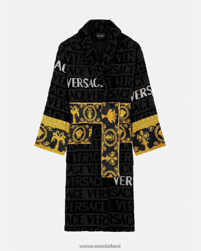 Versace all-over badjas van kristal vrouwen afdrukken ondergoed en strandkleding J2T4F41085