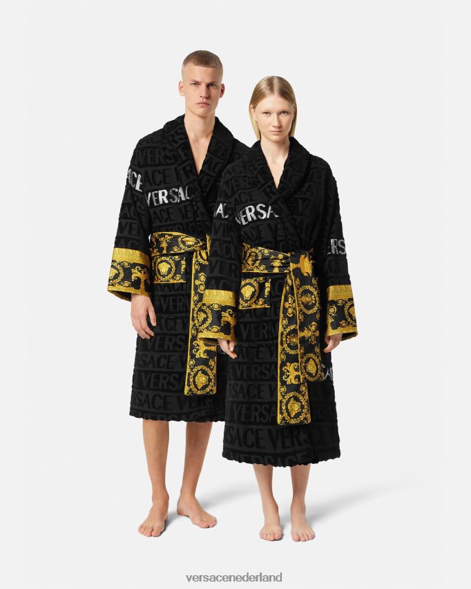 Versace all-over badjas van kristal vrouwen afdrukken ondergoed en strandkleding J2T4F41085