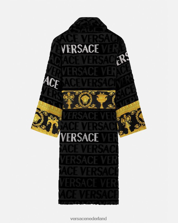Versace all-over badjas van kristal vrouwen afdrukken ondergoed en strandkleding J2T4F41085