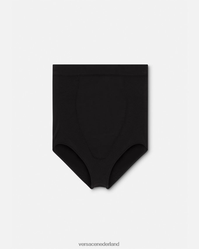 Versace Medusa shapewear slip met hoge taille vrouwen zwart ondergoed en strandkleding J2T4F41063