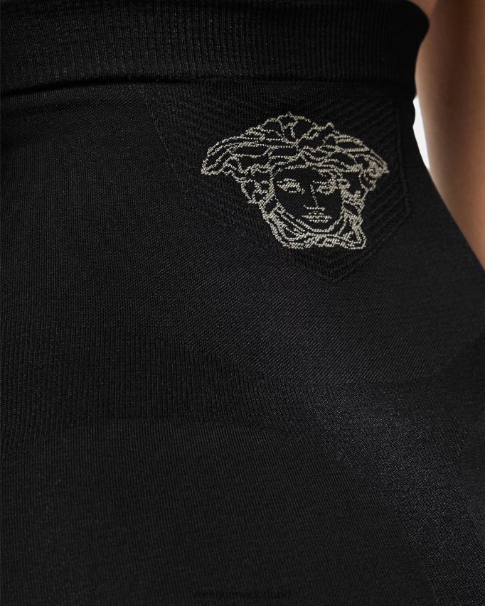 Versace Medusa shapewear slip met hoge taille vrouwen zwart ondergoed en strandkleding J2T4F41063