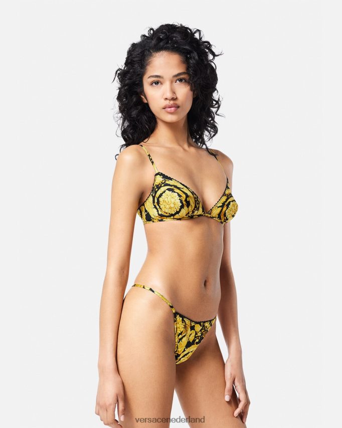 Versace Zijden bralette met barokprint vrouwen afdrukken ondergoed en strandkleding J2T4F41070