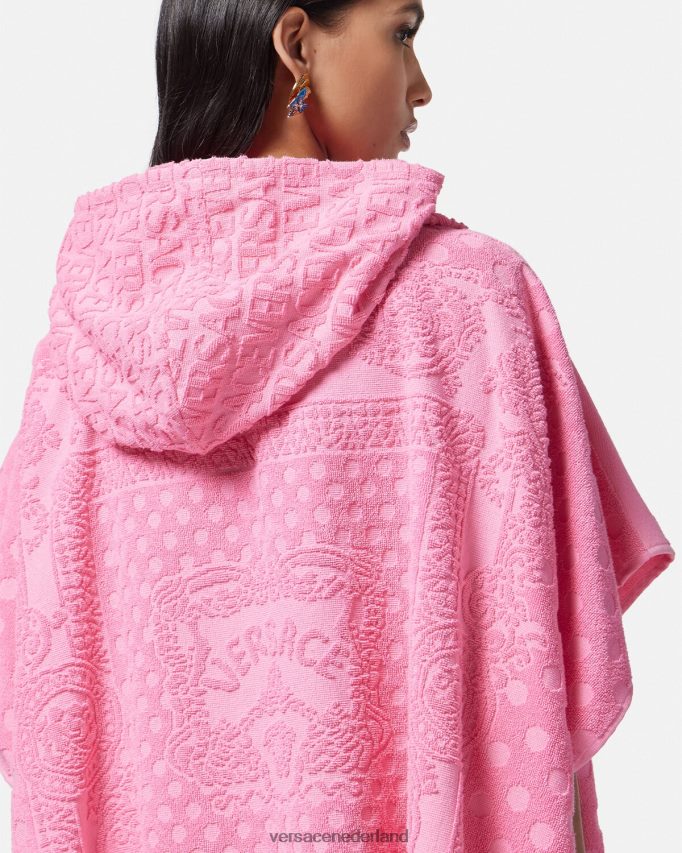 Versace Heritage vlinders handdoek cover-up vrouwen roze ondergoed en strandkleding J2T4F41191