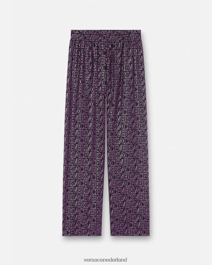 Versace all-over pareo broek vrouwen fuchsia & print ondergoed en strandkleding J2T4F41214