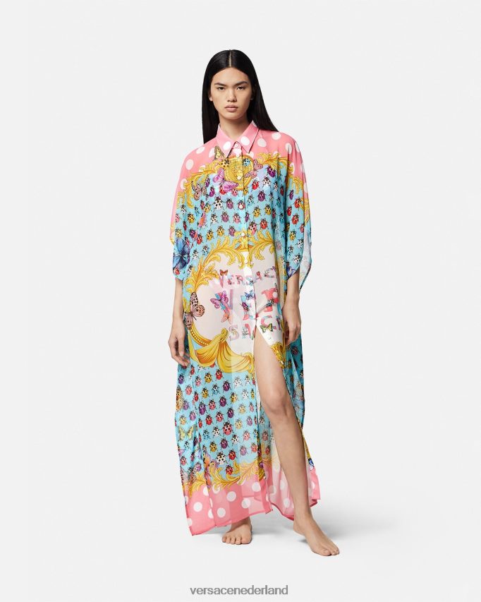 Versace vlinders shirt cover-up vrouwen afdrukken ondergoed en strandkleding J2T4F41193