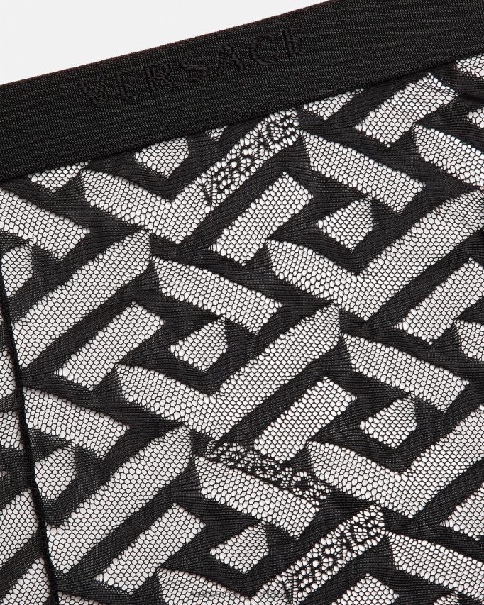 Versace la greca panty vrouwen zwart ondergoed en strandkleding J2T4F41104
