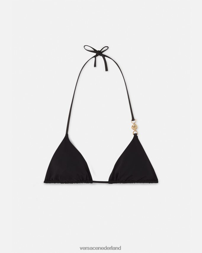 Versace Medusa '95 driehoekige bikinitop vrouwen zwart ondergoed en strandkleding J2T4F41145