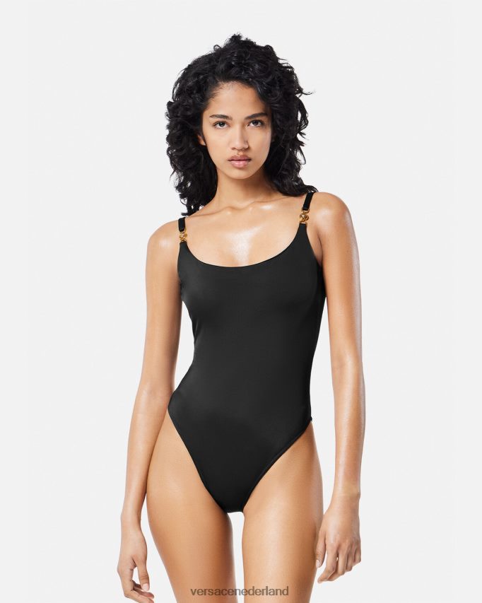 Versace Medusa \'95 zwempak uit één stuk vrouwen zwart ondergoed en strandkleding J2T4F41147