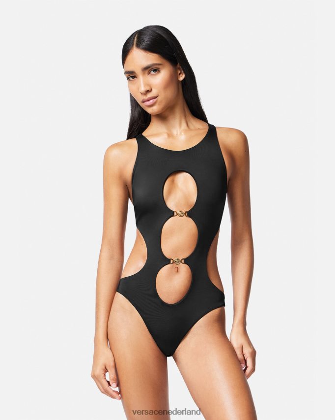 Versace Medusa \'95 zwempak uit één stuk vrouwen zwart ondergoed en strandkleding J2T4F41148