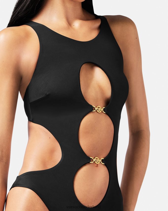Versace Medusa \'95 zwempak uit één stuk vrouwen zwart ondergoed en strandkleding J2T4F41148