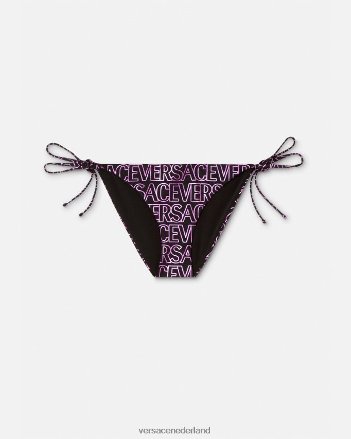 Versace all-over bikinibroekje vrouwen fuchsia & print ondergoed en strandkleding J2T4F41167