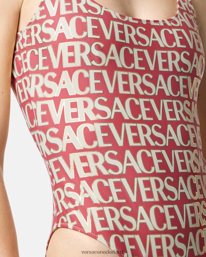 Versace allover badpak uit één stuk vrouwen afdrukken ondergoed en strandkleding J2T4F41129
