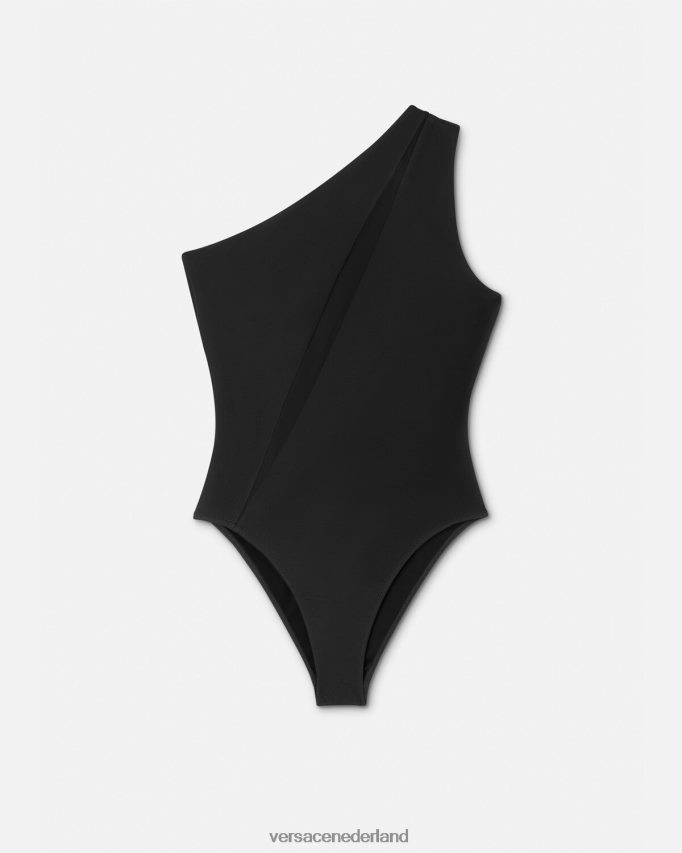 Versace gesneden badpak uit één stuk vrouwen zwart ondergoed en strandkleding J2T4F41184