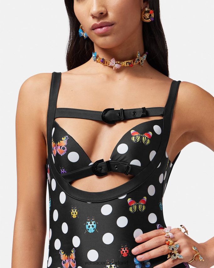 Versace vlinders badpak uit één stuk vrouwen afdrukken ondergoed en strandkleding J2T4F41117