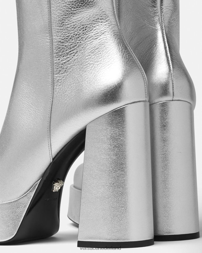Versace aevitas metallic platformlaarzen vrouwen één kleur schoen J2T4F4406