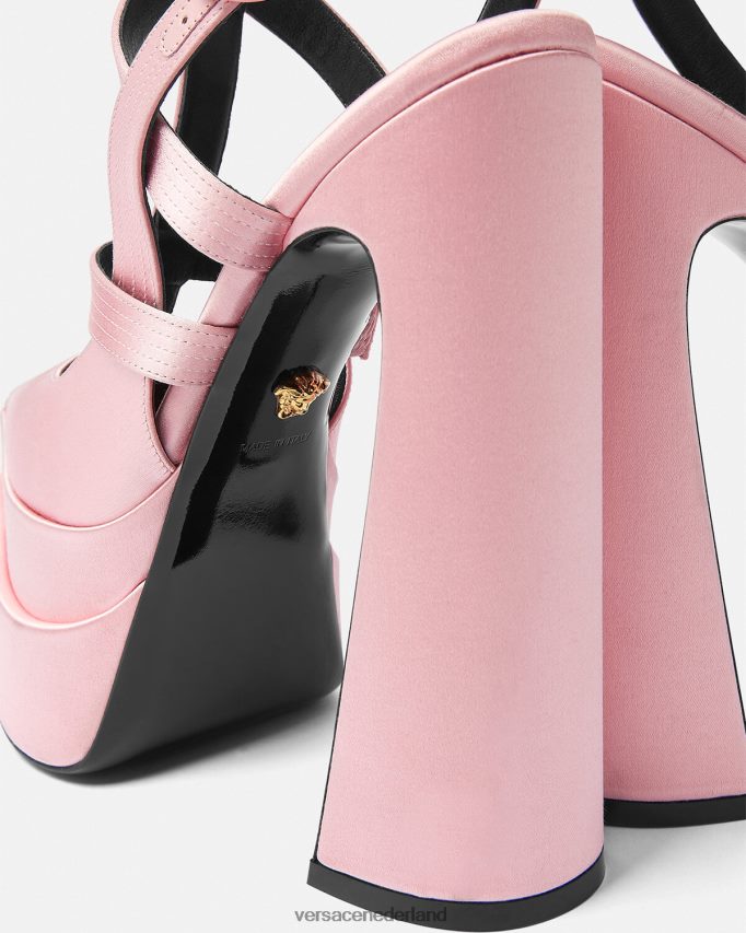 Versace aevitas platformpompen met puntige kooi vrouwen roze schoen J2T4F4405