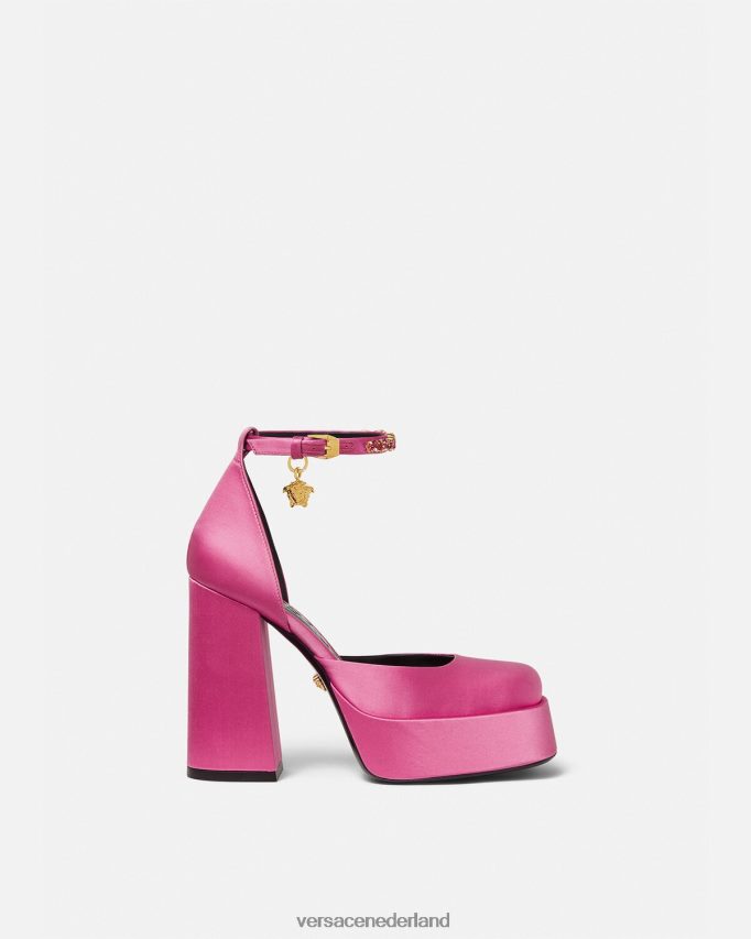 Versace medusa aevitas pompen met één platform vrouwen roze schoen J2T4F4414