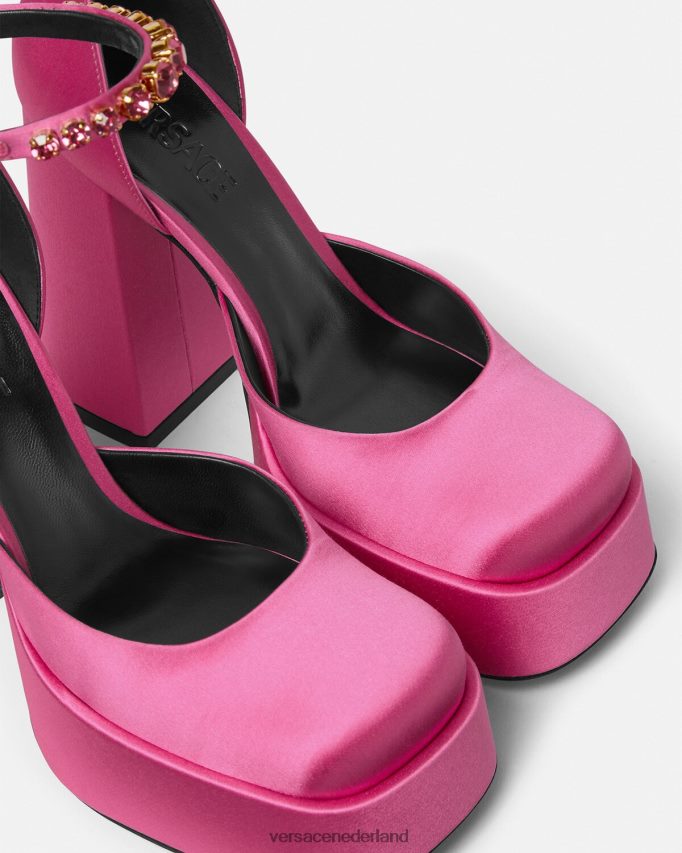 Versace medusa aevitas pompen met één platform vrouwen roze schoen J2T4F4414