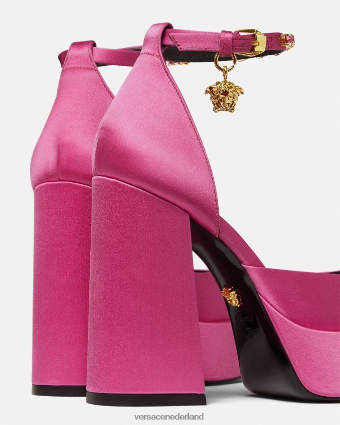 Versace medusa aevitas pompen met één platform vrouwen roze schoen J2T4F4414