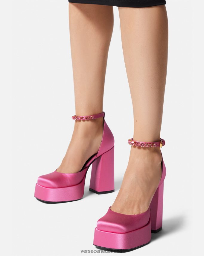 Versace medusa aevitas pompen met één platform vrouwen roze schoen J2T4F4414