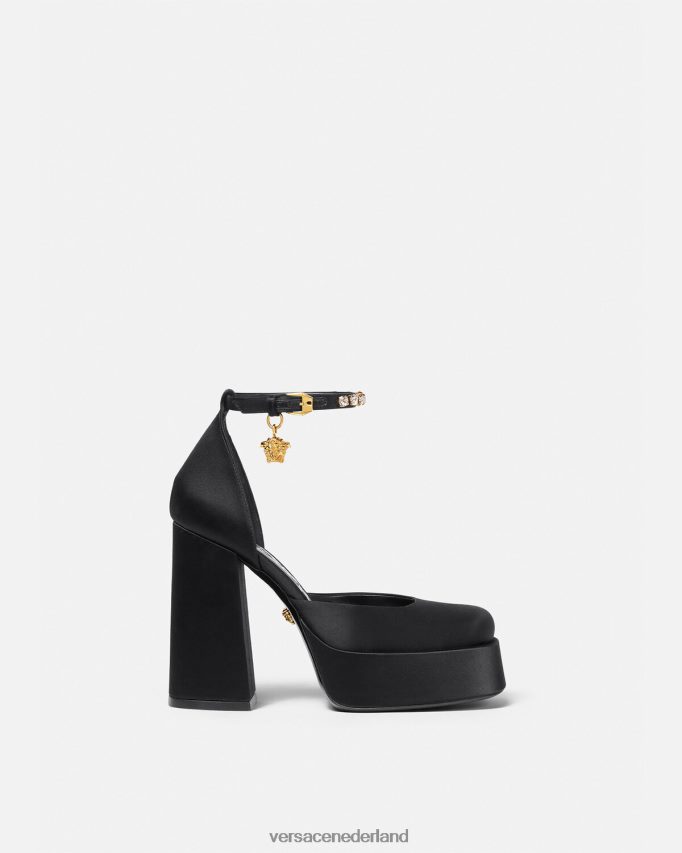 Versace medusa aevitas pompen met één platform vrouwen zwart schoen J2T4F4415