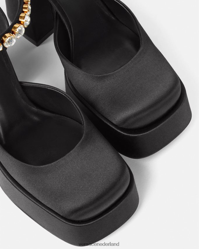 Versace medusa aevitas pompen met één platform vrouwen zwart schoen J2T4F4415