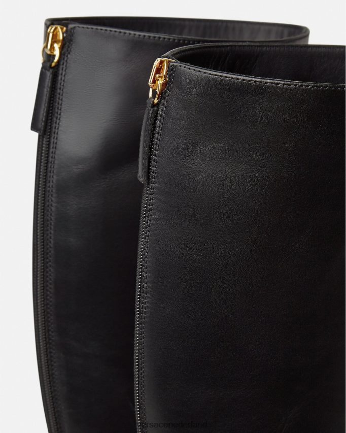Versace aevitas platform kniehoge laarzen vrouwen zwart schoen J2T4F4477